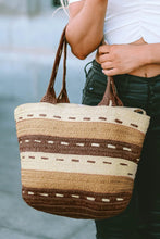 Load image into Gallery viewer, Multicolor Straw Woven Beach Bag
