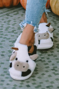 Cute Cow Cotton Slippers