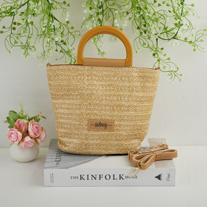 Custom Straw Tote Bag