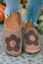 Load image into Gallery viewer, Fuzzy Flower Pattern Homewear Slippers
