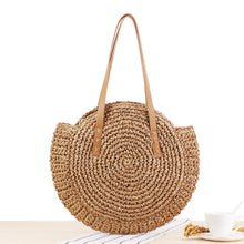 Load image into Gallery viewer, Ladies woven beach straw bag - KOC
