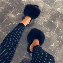 Load image into Gallery viewer, Fur Slippers Slides For Women - KOC
