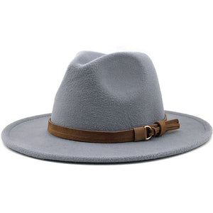 Hat Suede Belt Woolen Hat