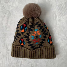 Load image into Gallery viewer, Ladies  Print Thermal Knit Hat
