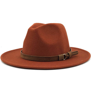 Hat Suede Belt Woolen Hat