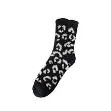 Load image into Gallery viewer, Leopard Coral Fleece Socks|12pc
