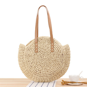 Ladies woven beach straw bag - KOC