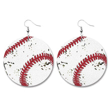 Load image into Gallery viewer, Baseball Volleyball Old Leather Earrings/For 3
