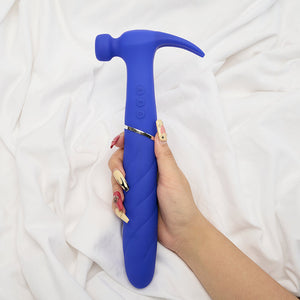 Hammer Vibrator-blue-Striated