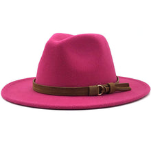 Load image into Gallery viewer, Hat Suede Belt Woolen Hat
