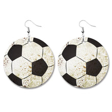 Load image into Gallery viewer, Baseball Volleyball Old Leather Earrings/For 3
