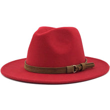 Load image into Gallery viewer, Hat Suede Belt Woolen Hat
