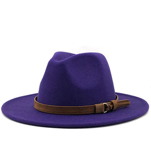 Hat Suede Belt Woolen Hat