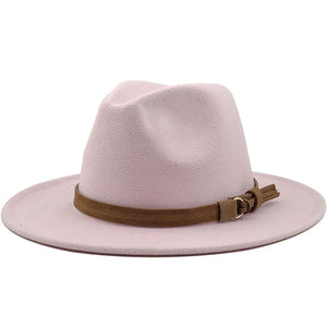 Hat Suede Belt Woolen Hat