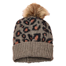 Load image into Gallery viewer, Women&#39;s Leopard Winter Knitted Beanie - KOC
