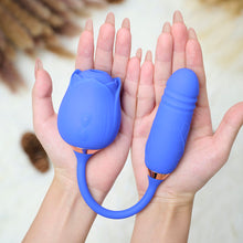 Load image into Gallery viewer, Rose Toy with Vibrator-Blue
