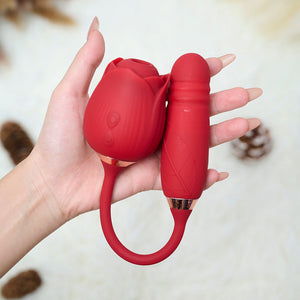 RTS-Rose Toy with Vibrator-Red