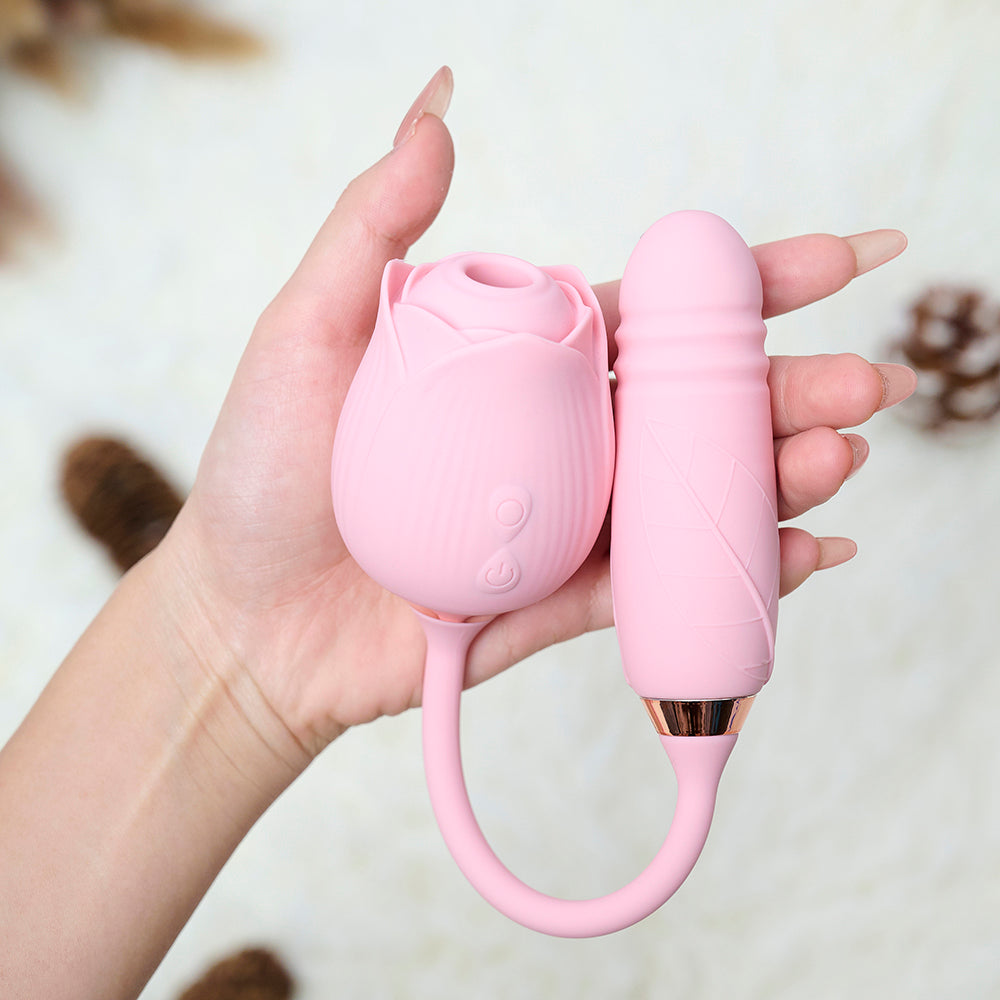 RTS-Rose Toy with Vibrator-Pink