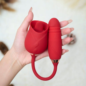 RTS-Rose Toy with Vibrator-Red