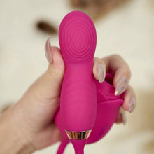 Load image into Gallery viewer, Rose Toy With Fingerprint Vibrator-Purple Red
