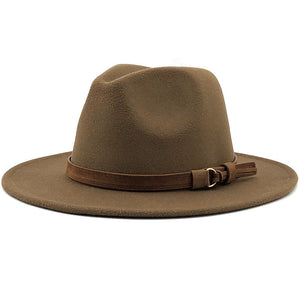 Hat Suede Belt Woolen Hat