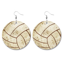 Load image into Gallery viewer, Baseball Volleyball Old Leather Earrings/For 3
