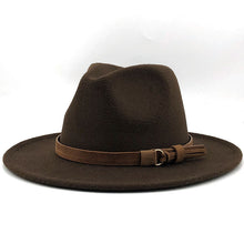 Load image into Gallery viewer, Hat Suede Belt Woolen Hat
