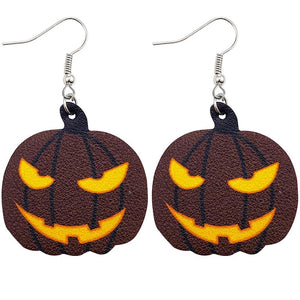 Halloween Faux Leather Earrings（MOQ3, color can mix） - KOC