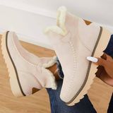 Load image into Gallery viewer, Thick Soled Cotton Boots-Beige
