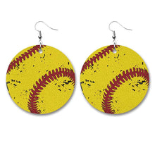 Load image into Gallery viewer, Baseball Volleyball Old Leather Earrings/For 3
