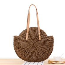 Load image into Gallery viewer, Ladies woven beach straw bag - KOC
