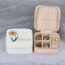 Load image into Gallery viewer, Personalized Travel Jewelry Box with Name
