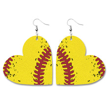 Load image into Gallery viewer, Baseball Volleyball Old Leather Earrings/For 3
