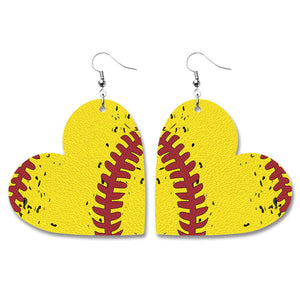 Baseball Volleyball Old Leather Earrings/For 3