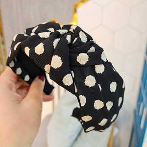 Retro Minimalist Polka Dot Headband|3pcs