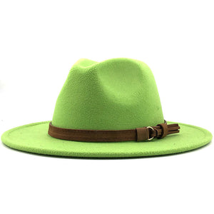 Hat Suede Belt Woolen Hat