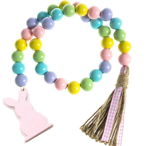 Easter Wood Bead Garland