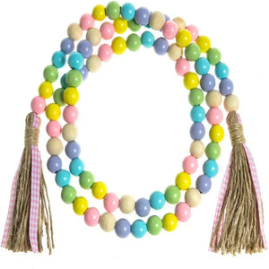 Easter Wood Bead Garland