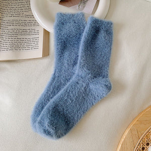 Mink Fur Socks