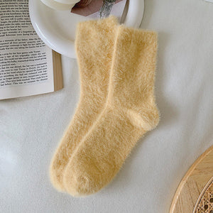 Mink Fur Socks