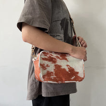 Load image into Gallery viewer, Cow Print Crossbody Bag
