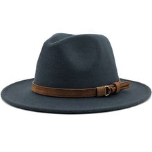 Load image into Gallery viewer, Hat Suede Belt Woolen Hat
