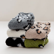 Load image into Gallery viewer, Leopard Print Soft Women Fuzzy Socks|12pc
