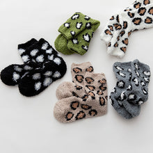 Load image into Gallery viewer, Leopard Print Soft Women Fuzzy Socks|12pc
