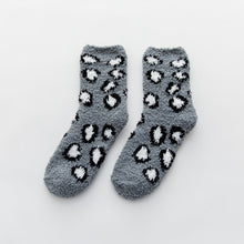 Load image into Gallery viewer, Leopard Print Soft Women Fuzzy Socks|12pc
