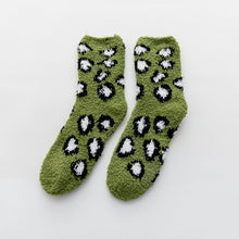 Load image into Gallery viewer, Leopard Print Soft Women Fuzzy Socks|12pc
