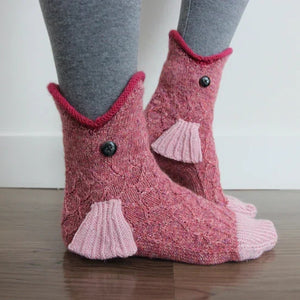 Knit Christmas Animal Socks