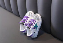 Load image into Gallery viewer, Fashion Sequins Kids Shoes-Purple
