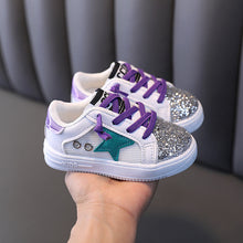 Load image into Gallery viewer, Fashion Sequins Kids Shoes-Purple
