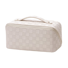 Load image into Gallery viewer, Checkered Multifunctional Cosmetic Bag
